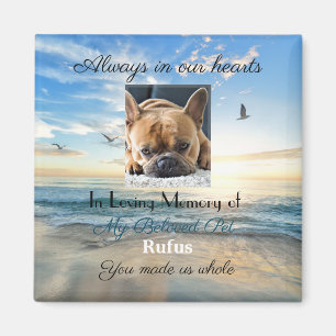 Memorial Magnet with text - Beach