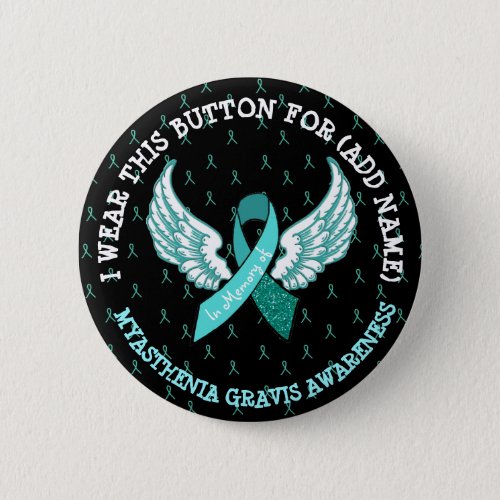 Memorial MG Warrior Awareness Ribbon Button