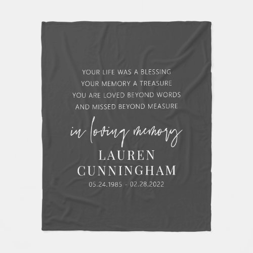 Memorial Modern Elegant Simple Chic