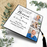 Memorial Modern Personalized 3 Photo Collage Graduation Cap Topper<br><div class="desc">Honor your beloveds on graduation day with a custom photo collage memorial graduation cap topper. This unique memorial keepsake graduation cap is the perfect gift for yourself, family or friends to pay tribute to your loved one. Our memorial graduation cap topper feature 3 photos for you to honor 3 loved...</div>