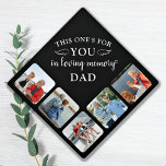 Memorial Modern Personalized Photo Collage Graduation Cap Topper<br><div class="desc">Honor your beloved Dad on graduation day with a custom photo collage memorial graduation cap topper. This unique dad memorial keepsake graduation cap is the perfect gift for yourself, family or friends to pay tribute to your loved one. We hope your memorial graduation cap topper will bring you peace, joy...</div>