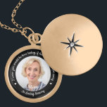 Memorial Modern Photo Heaven Personalized Wedding  Gold Plated Necklace<br><div class="desc">Add the finishing touch to your wedding bouquet with this custom photo wedding memorial charm necklace. Quote: " I know you would be here today, if heaven wasn't so far away... In Loving Memory" Personalize with you loved ones photo. This wedding memorial necklace charm is perfect in memory of dad,...</div>
