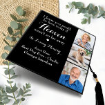 Memorial Modern Remembrance Personalized 3 Photo Graduation Cap Topper<br><div class="desc">Honor your beloveds on graduation day with a custom photo collage memorial graduation cap topper. This unique memorial keepsake graduation cap is the perfect gift for yourself, family or friends to pay tribute to your loved one. Our memorial graduation cap topper feature 3 photos for you to honor 3 loved...</div>