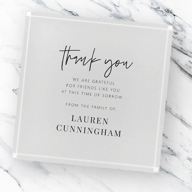 Memorial Modern Simple Minimalist Chic Paperweight (Creator Uploaded)