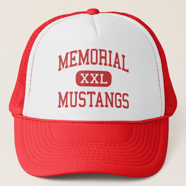 Memorial - Mustangs - High School - Houston Texas Trucker Hat (Front)