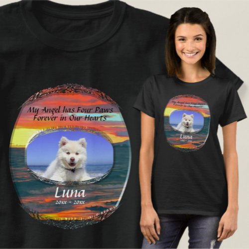 Memorial My Angel has Four Paws 1490 T_Shirt