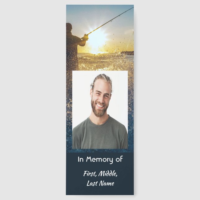 Memorial Ocean Fly Fishing Fisherman Bookmarks (Front)