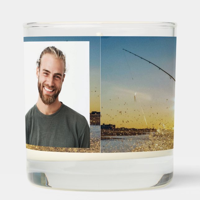  Memorial Ocean Fly Fishing Fisherman  Scented Candle (Right)