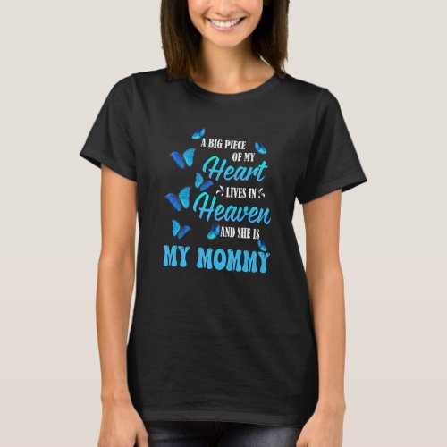 Memorial Of My Mommy In Heaven Lost My Mommy Guard T_Shirt