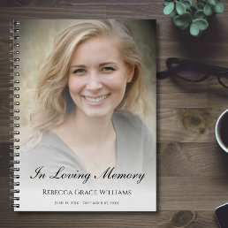 Memorial or Funeral Guest Book Notebook