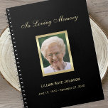 Memorial Or Funeral Guest Book Notebook at Zazzle