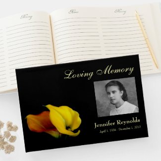 Memorial or Funeral Guestbook