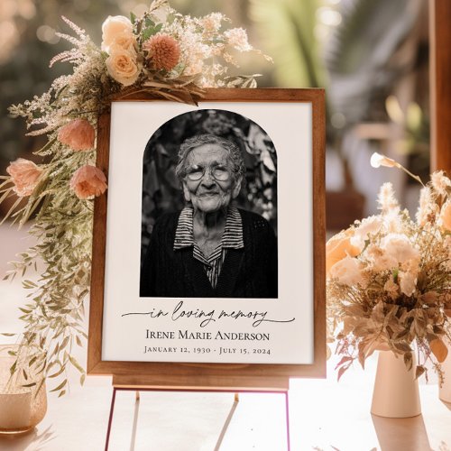 Memorial or Funeral Photo Tribute In Our Hearts 