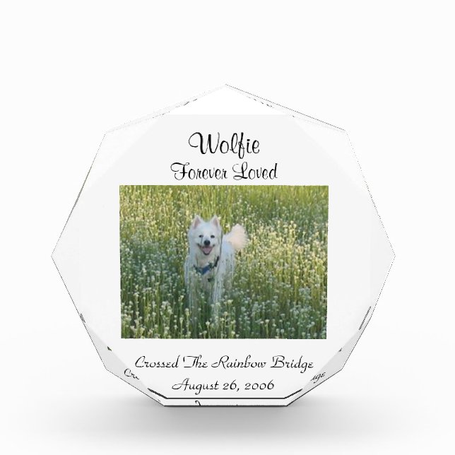 Memorial or Tribute Plaque (Front)