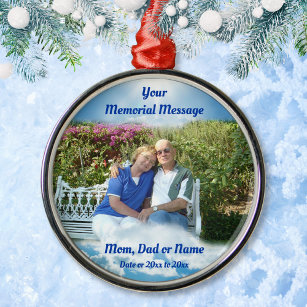Memorial Ornaments for Mom, Dad, Parents Loved One