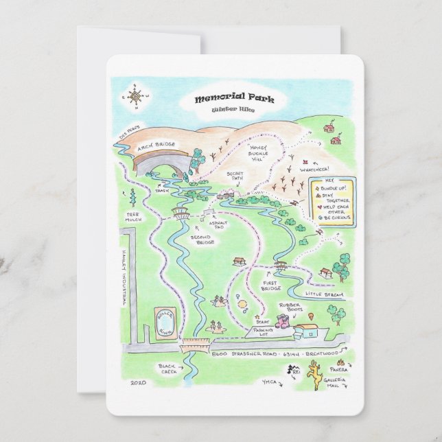 Memorial Park Holiday Card (Front)