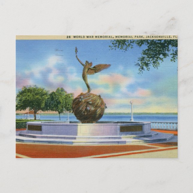 Memorial Park, Jacksonville, Florida Postcard (Front)