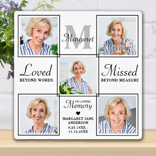 Memorial Personalized 5 Picture Loving Memory Plaque