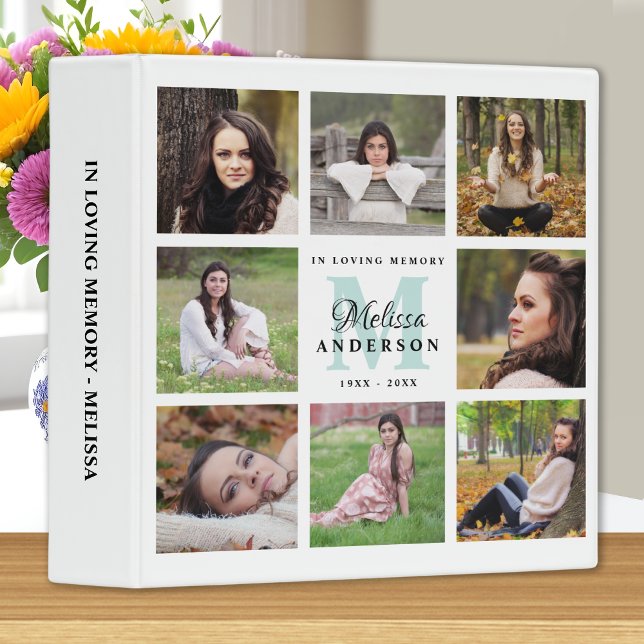 Memorial Personalized In Loving Memory Photo Album 3 Ring Binder (Creator Uploaded)