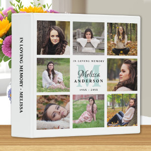 Memorial Personalized In Loving Memory Photo Album 3 Ring Binder