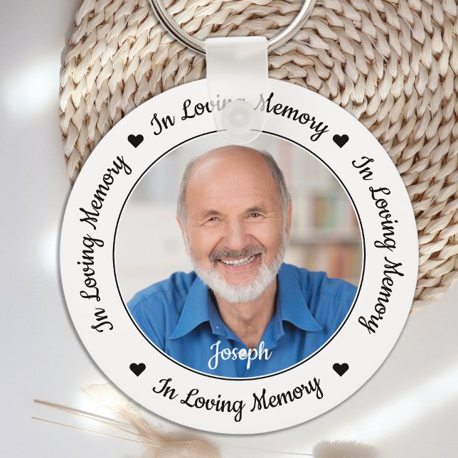 Memorial Personalized Photo In Loving Memory Keychain (Creator Uploaded)