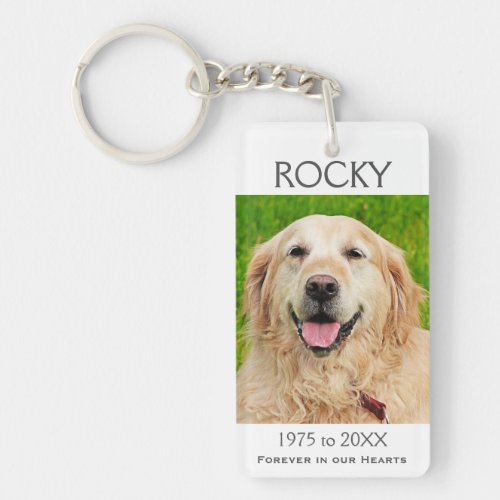 Memorial  Pet Keychain