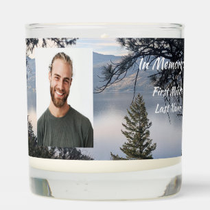  Memorial Photo  Beautiful Lake Mountains Trees  Scented Candle