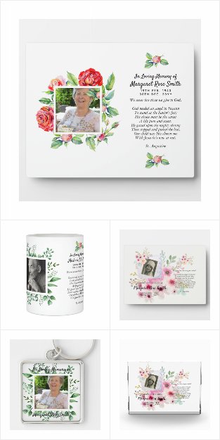 Memorial Photo Cards and Keepsakes - Mother/Father