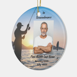 Memorial Photo Celebration of Life Keepsake Ceramic Ornament