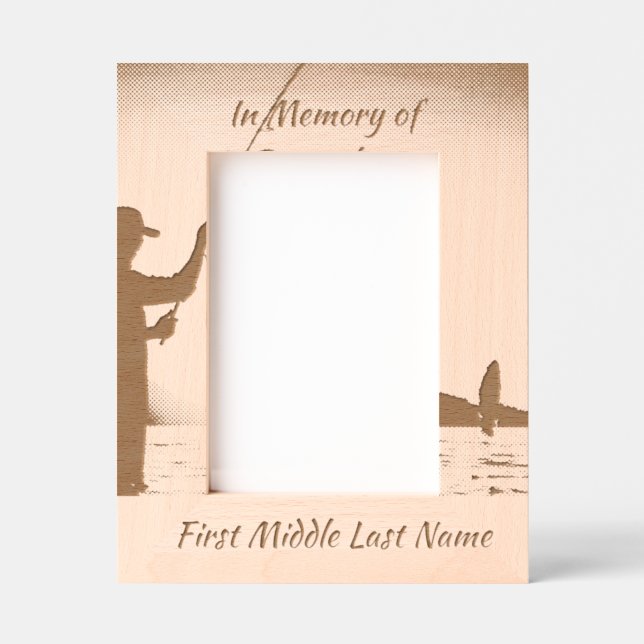 Memorial Photo Celebration of Life Keepsake Engraved Frames (Front)