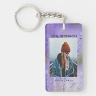 Memorial Photo Celebration of Life Keepsake  Keychain