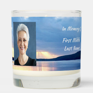 Memorial Photo Christian Lake Sunrise Nature Scented Candle