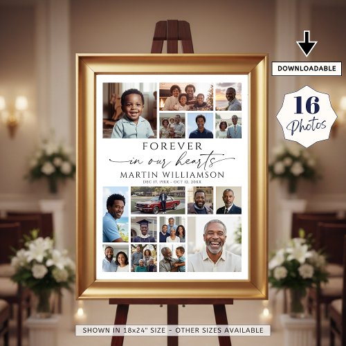 Memorial Photo Collage Forever In Our Hearts