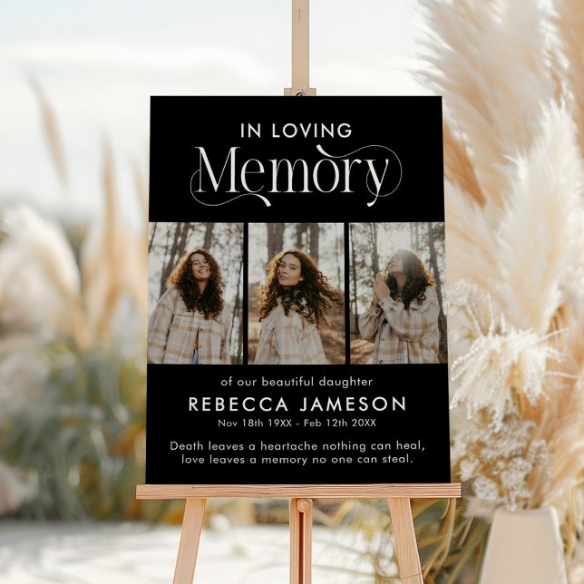 Memorial Photo Collage 'In Loving Memory' Foam Board (Creator Uploaded)