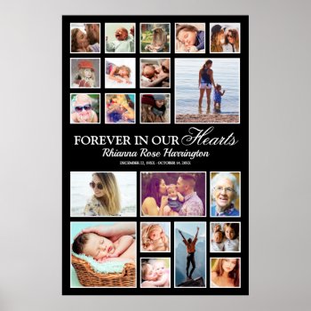 Memorial Photo Collage Poster