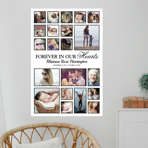 Memorial Photo Collage Poster
