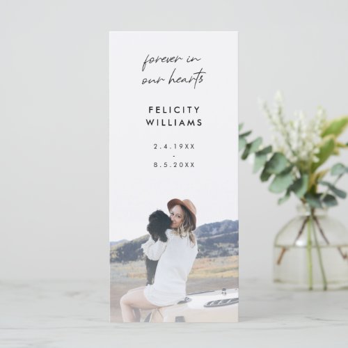 Memorial Photo | Funeral Favor Poem Prayer Card