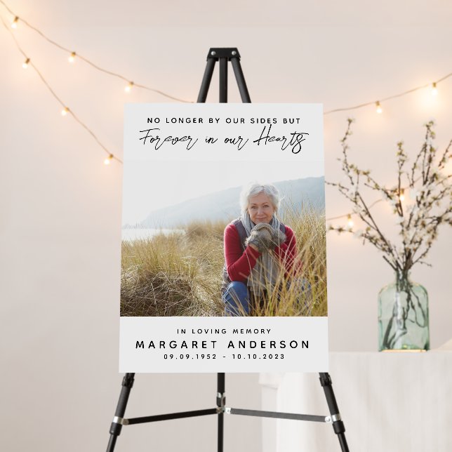 Memorial Photo Funeral Welcome Sign (In Situ (Stand))