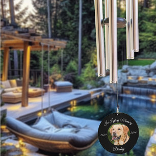 Memorial Photo Gift Pet Dog Cat Wind Chime