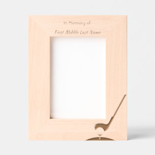 Memorial Photo Golfer Golf Course Golfing Engraved Frames