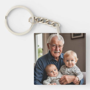 Memorial Photo GRAMPS Personalize Keychain