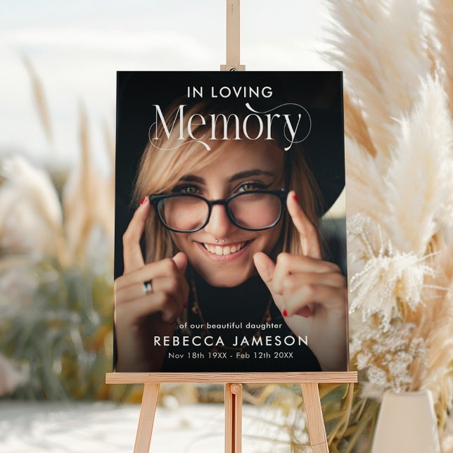Memorial Photo 'In Loving Memory' Tribute Foam Board (Creator Uploaded)