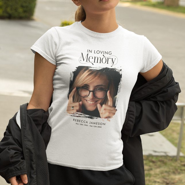Memorial Photo 'In Loving Memory' Tribute T-Shirt (Creator Uploaded)