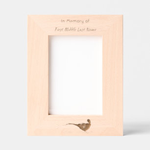  Memorial Photo Invite Pheasant Bird Art Engraved Frames