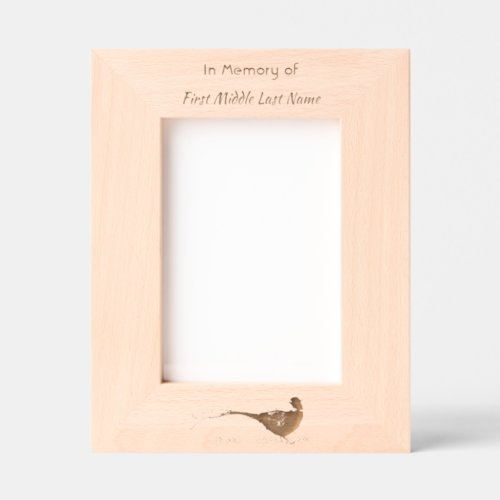  Memorial Photo Invite Pheasant Bird Art