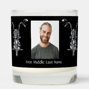 Memorial Photo Motorcycle Biker Scented Candle