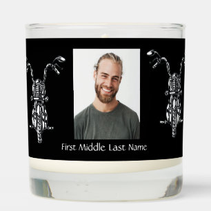 Memorial Photo Motorcycle Biker Scented Candle