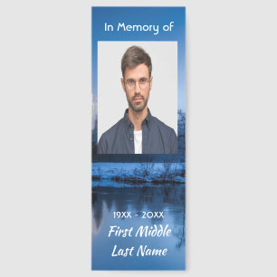 Memorial Photo Mountain Lake Winter Snow Bookmarks