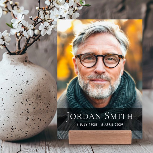 Memorial photo name and dates holder (Memorial photo name and dates holder)