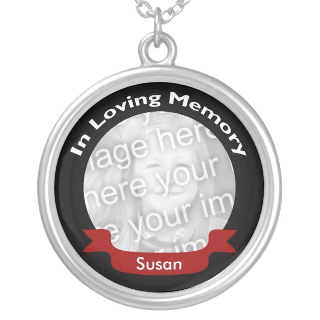 Memorial Photo Necklace (Front)
